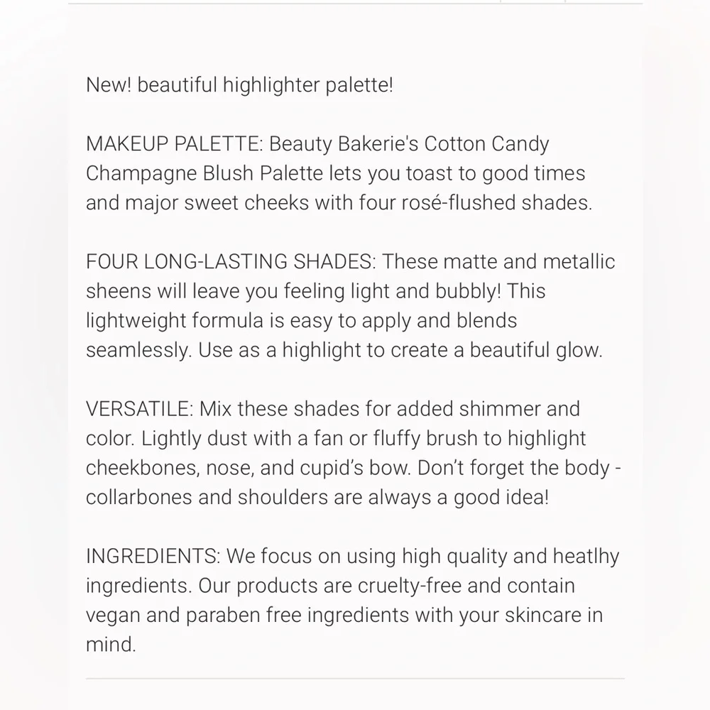 Cotton Candy Champagne Blushlighter Palette